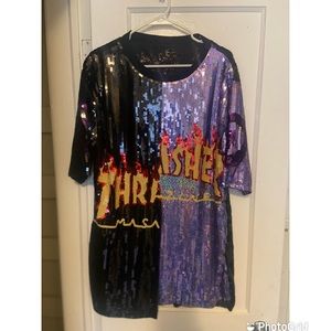 Sequins Shirt/Dress One Size Fits All